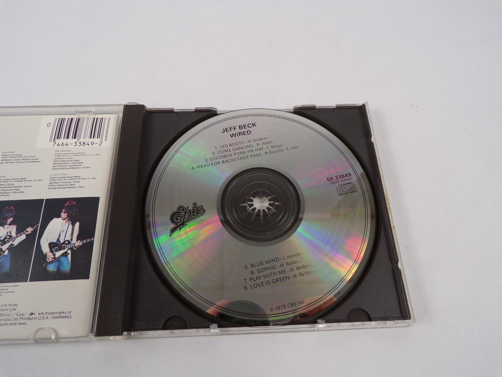 Jeff Beck Wired Led Books Come Dancing Goodbye Pork Pie Hat Head For Back CD#46
