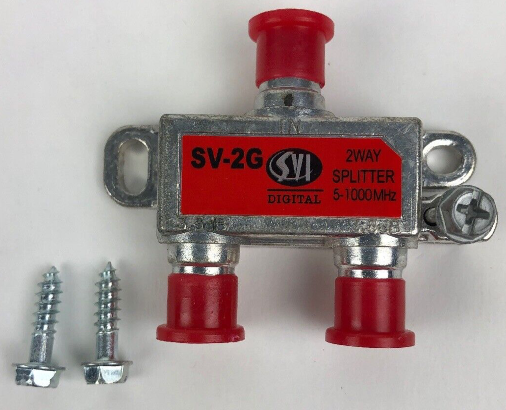 SVI DIGITAL Two Way Cable Adapter Digital Splitter ACC Model # SV-2G - NEW