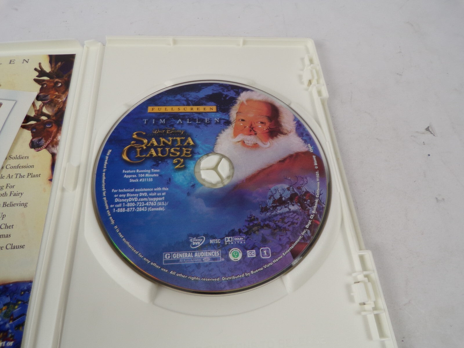Santa Clause 2 Tim Allen Brain Relly Bobby Newmyer Jeffrey Silver DVD Movies