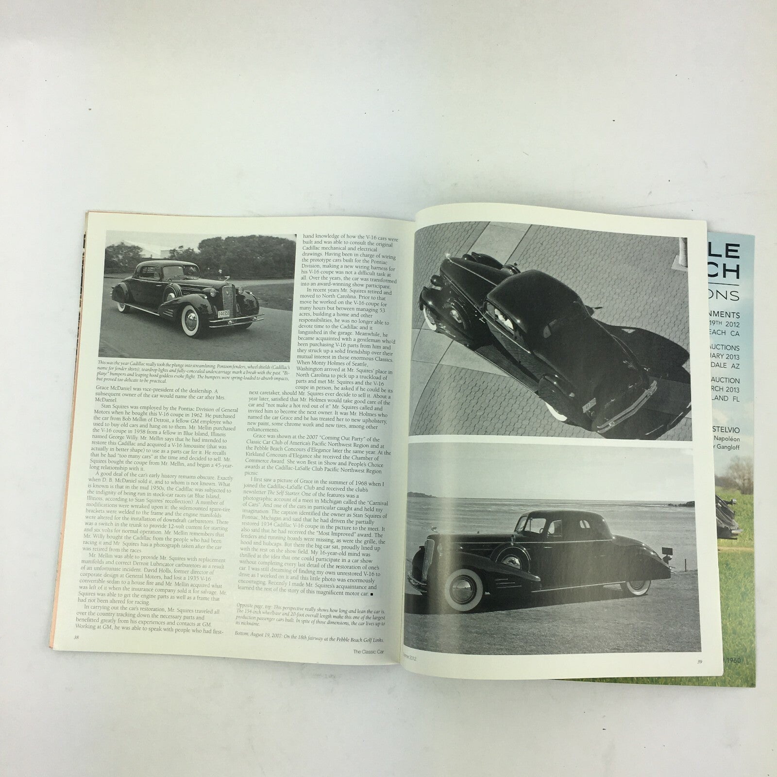 Summer 2012 Volume LX The Classic Car 1930 Cadillac 452 Roadster Hispano-Suiza