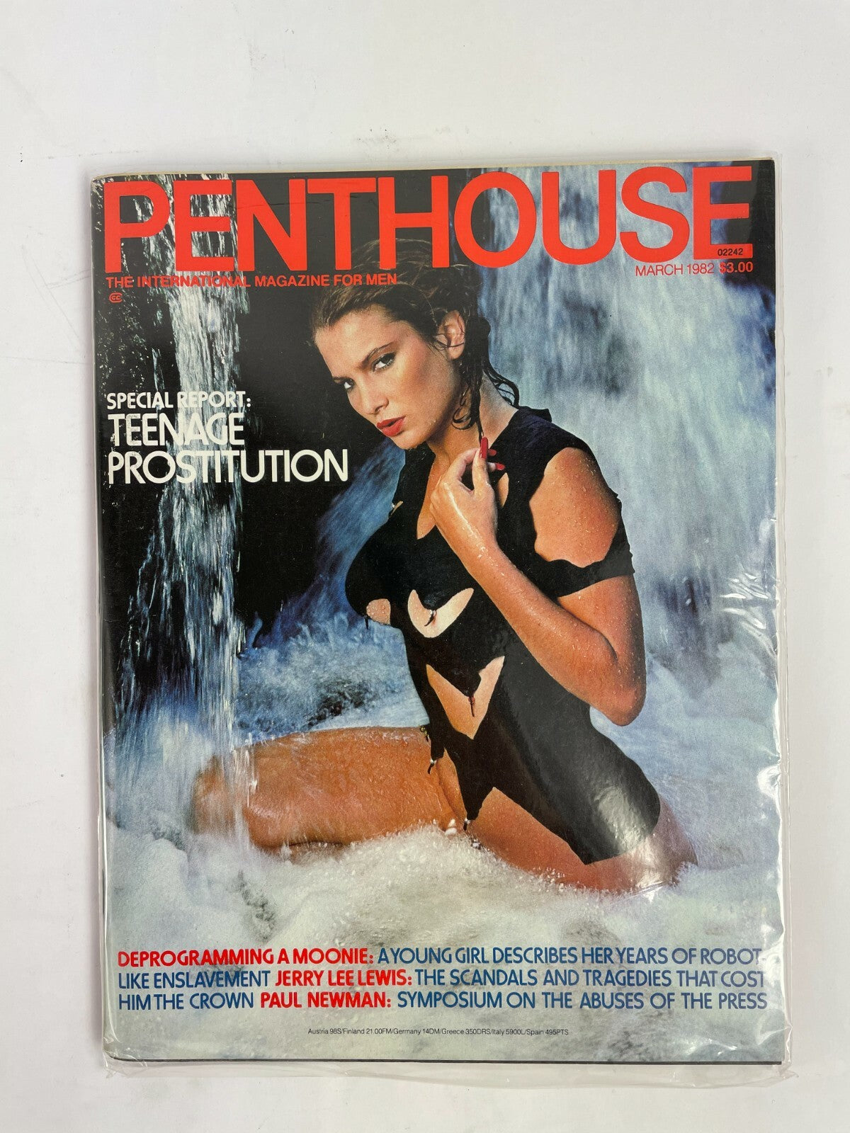 March 1982 Penthouse Magazine Teenage Prostitution Jerry Lee Lewis Paul New Man