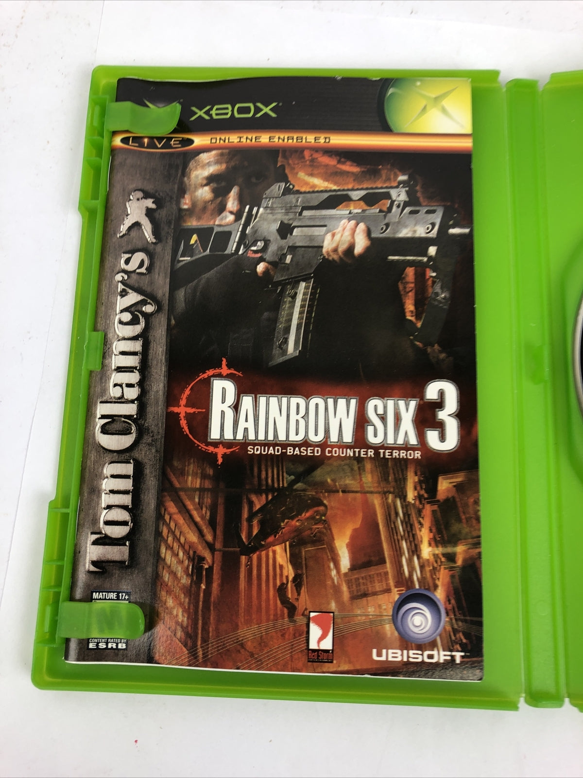 Tom Clancy's Rainbow Six 3 (Microsoft Xbox, 2003) Complete with Manual