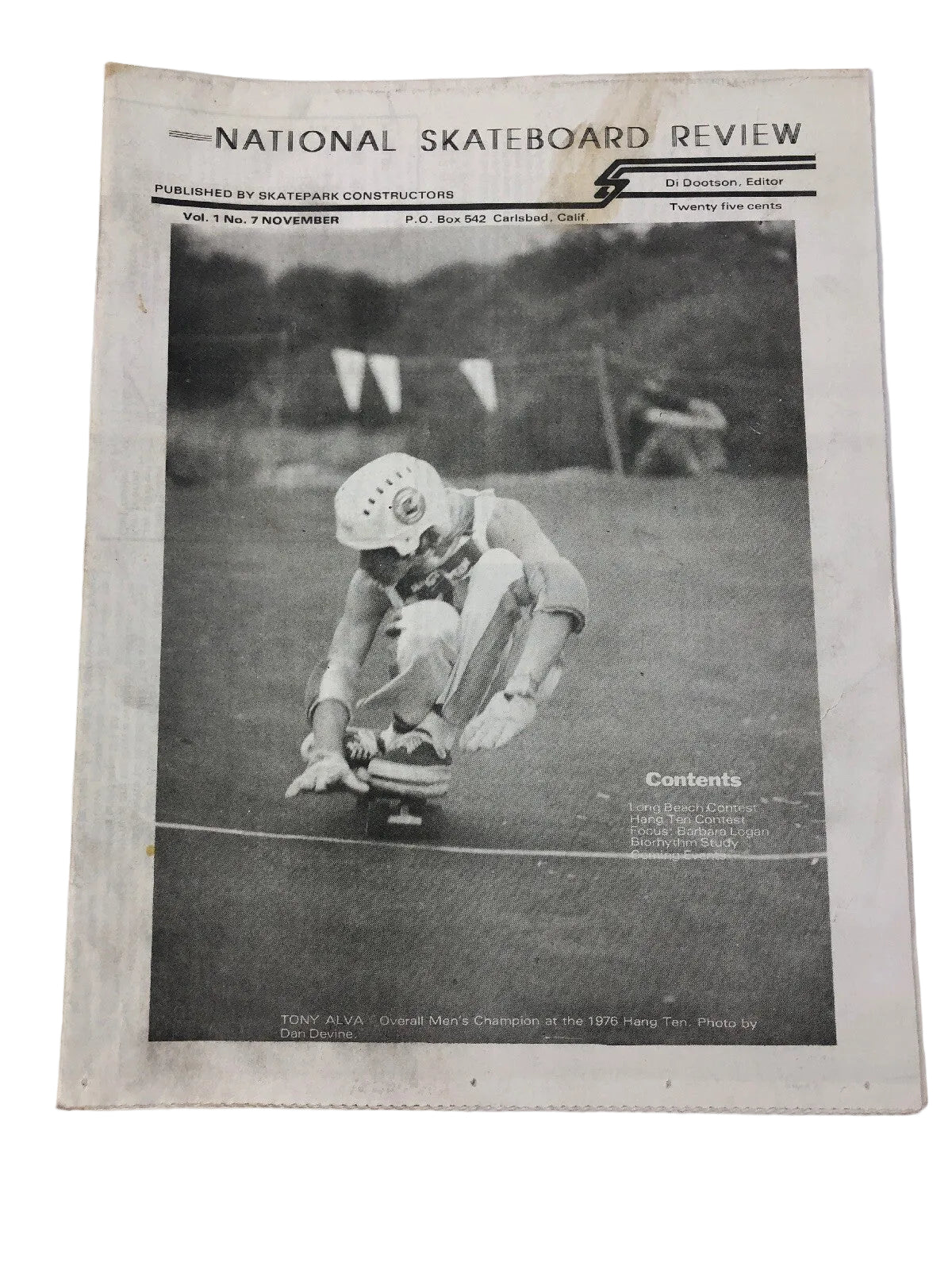 Rare 1970’s Skateboarding Media - National Skateboard Review - Tony Alva Cover