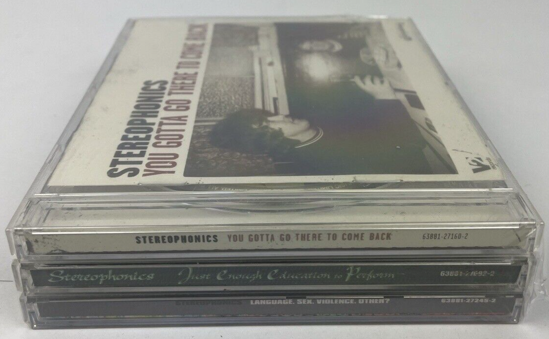 3 x Stereophonics CD - Language. Sex. Violence. Other? Just Enough Education -S
