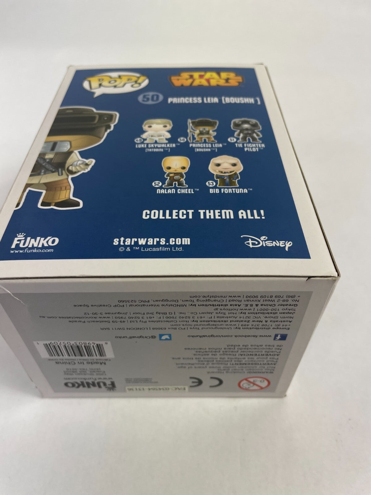 POP Star wars 50 Princess Leia Boushh Bounty Hunter Vinyl Bobble Head Funko