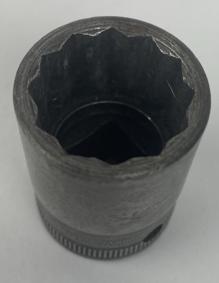 Snap On Vintage 1/2" Drive 13/16" 12PT Shallow Chrome Socket SW260 Made In USA