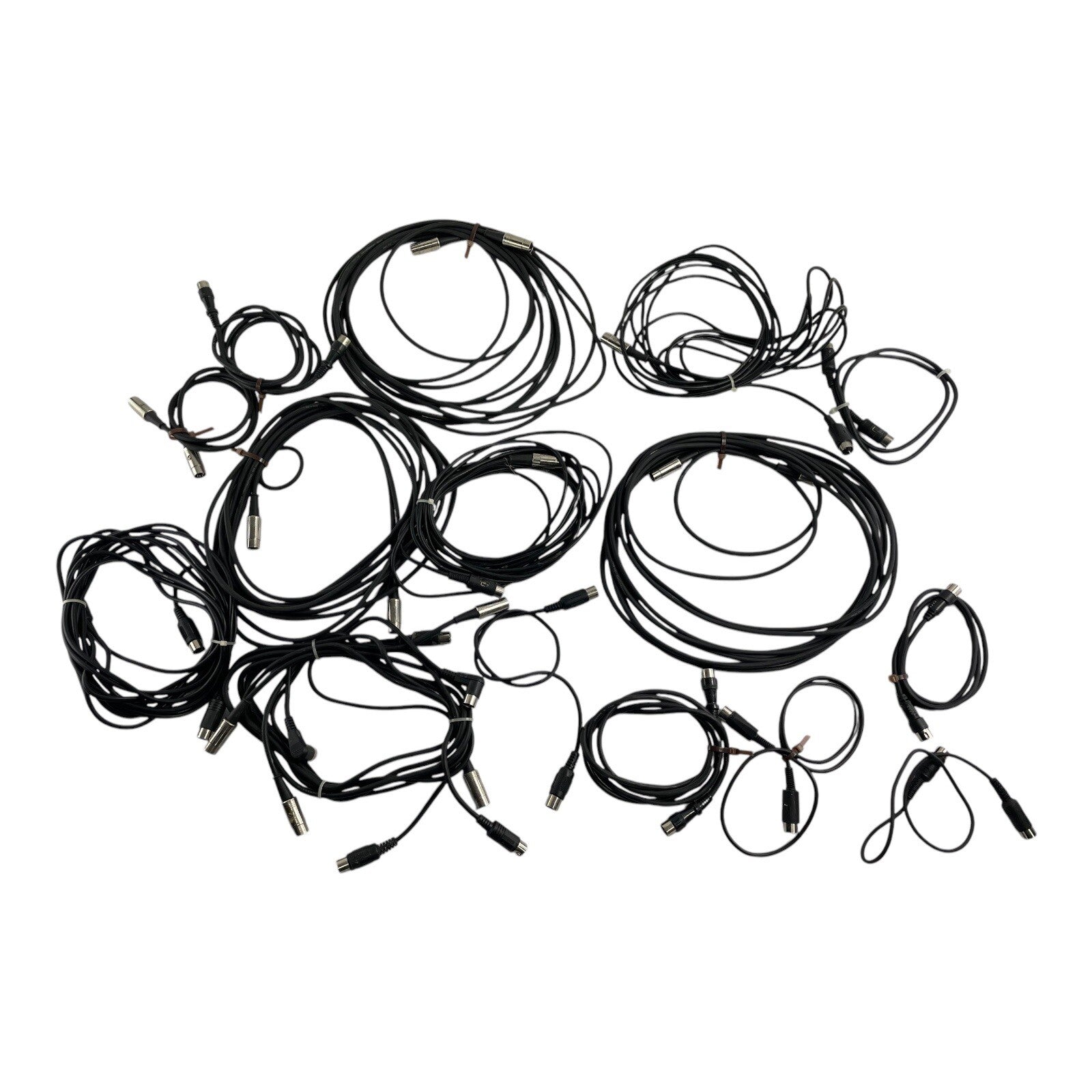Lot of of 18 : Hosa Cables Right-Angle 5-pin DIN to Right-Angle 5-pin DIN MID