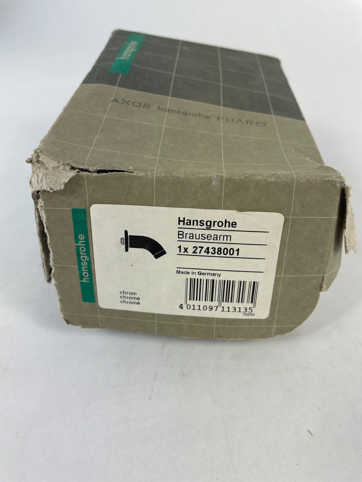 Hansgrohe Brausearm 27438001 chrome shower arm