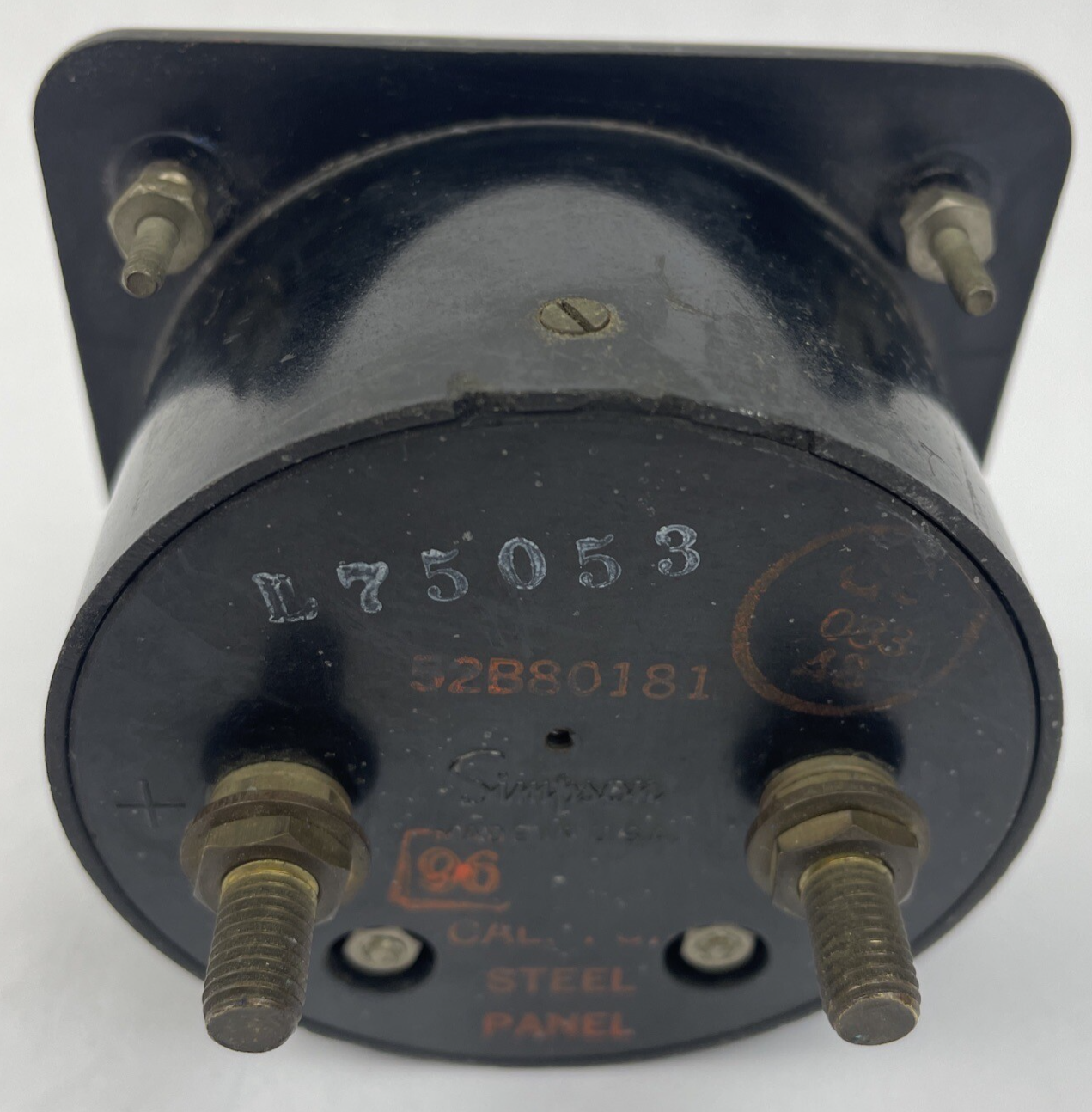 Vintage Simpson Motorola Electric Co. 0-100 Milliamperes DC Panel Meter USA MADE