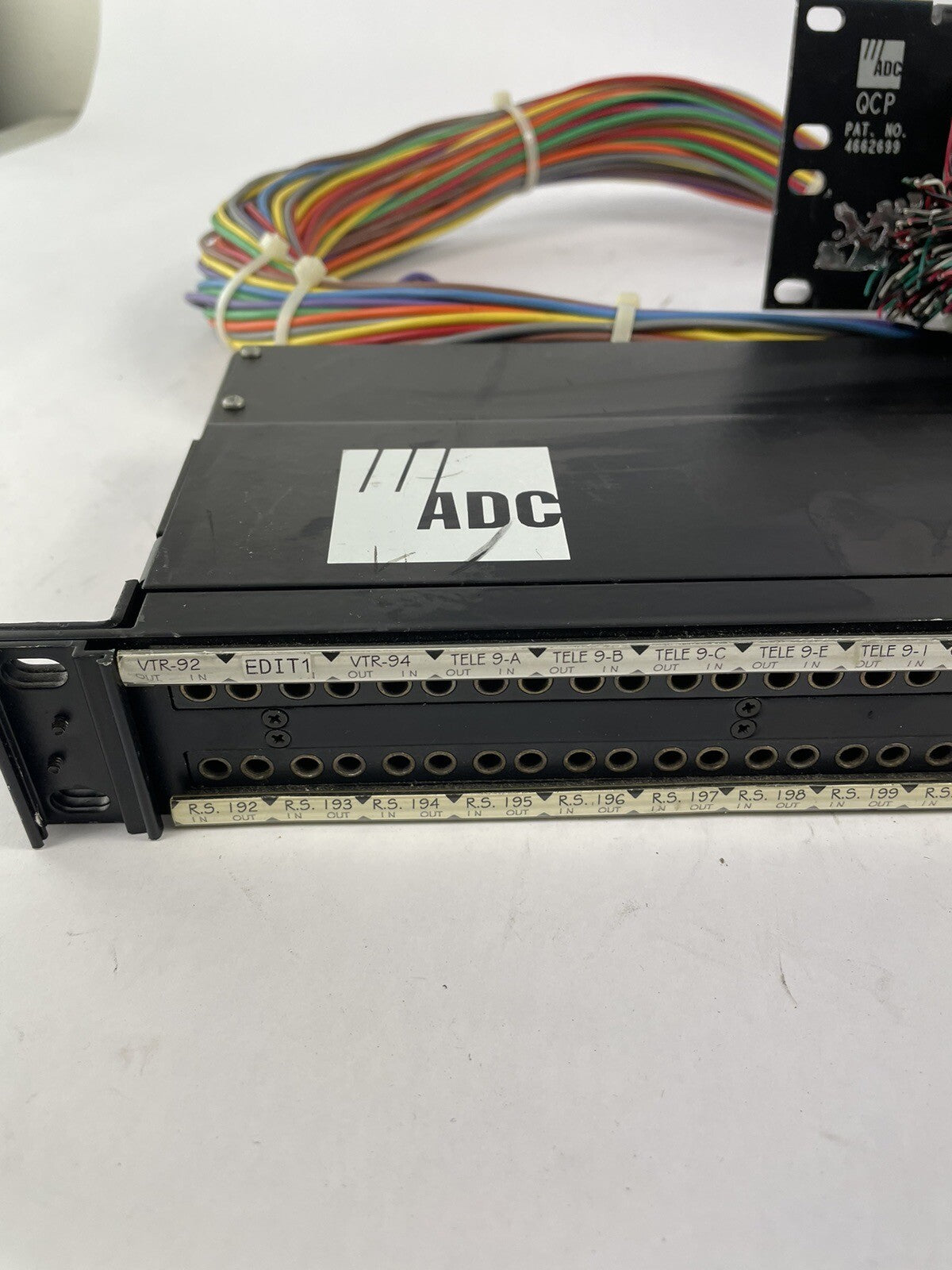 Bantam TT ADC 96 patchbay connected to ADC UP-96NMKII PPC RACKMOUNT Patchy PB9