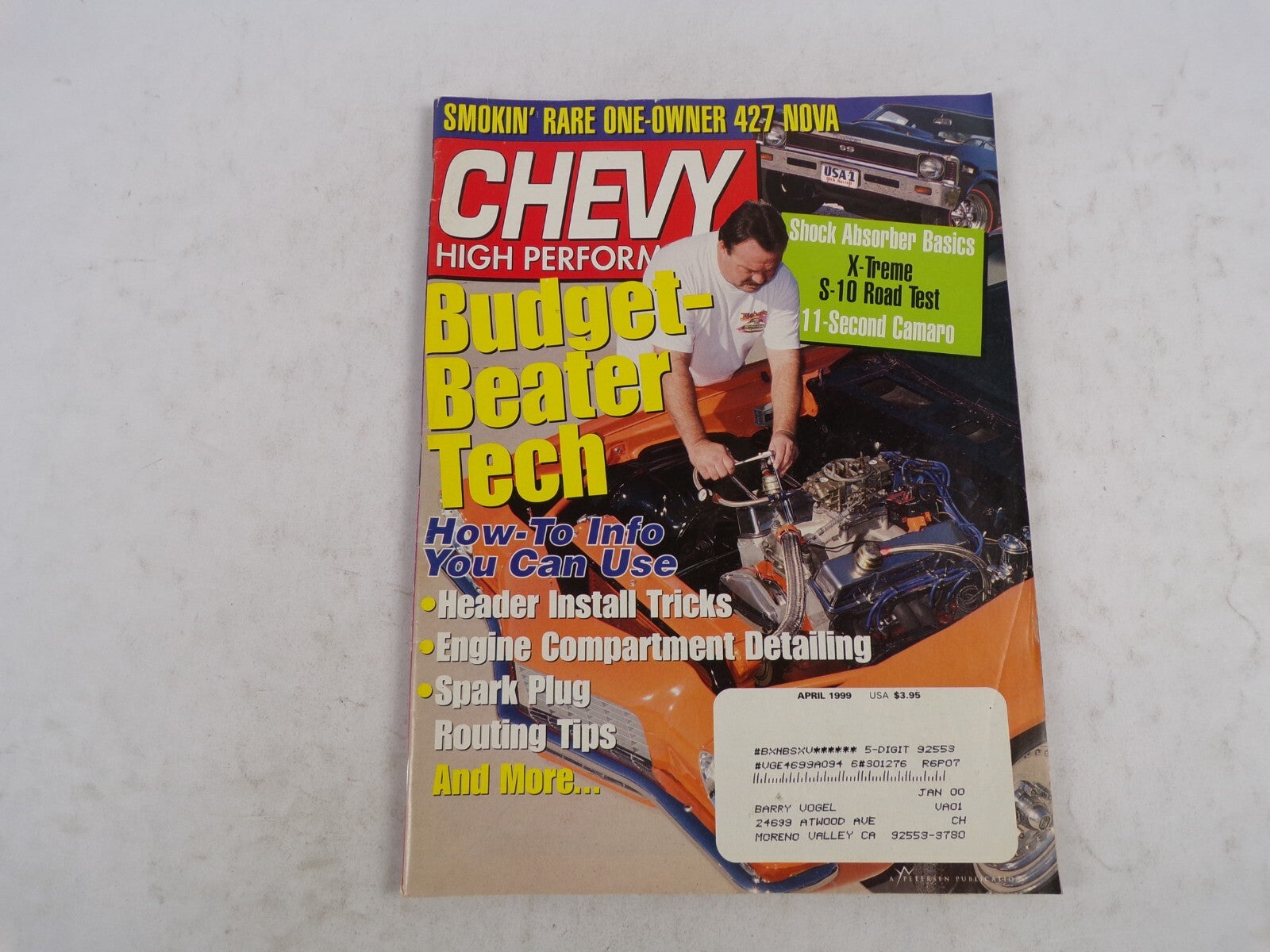 April 1999 Chevy High Performance Budget -Beater Tech Smokin Rare One-Owner 427