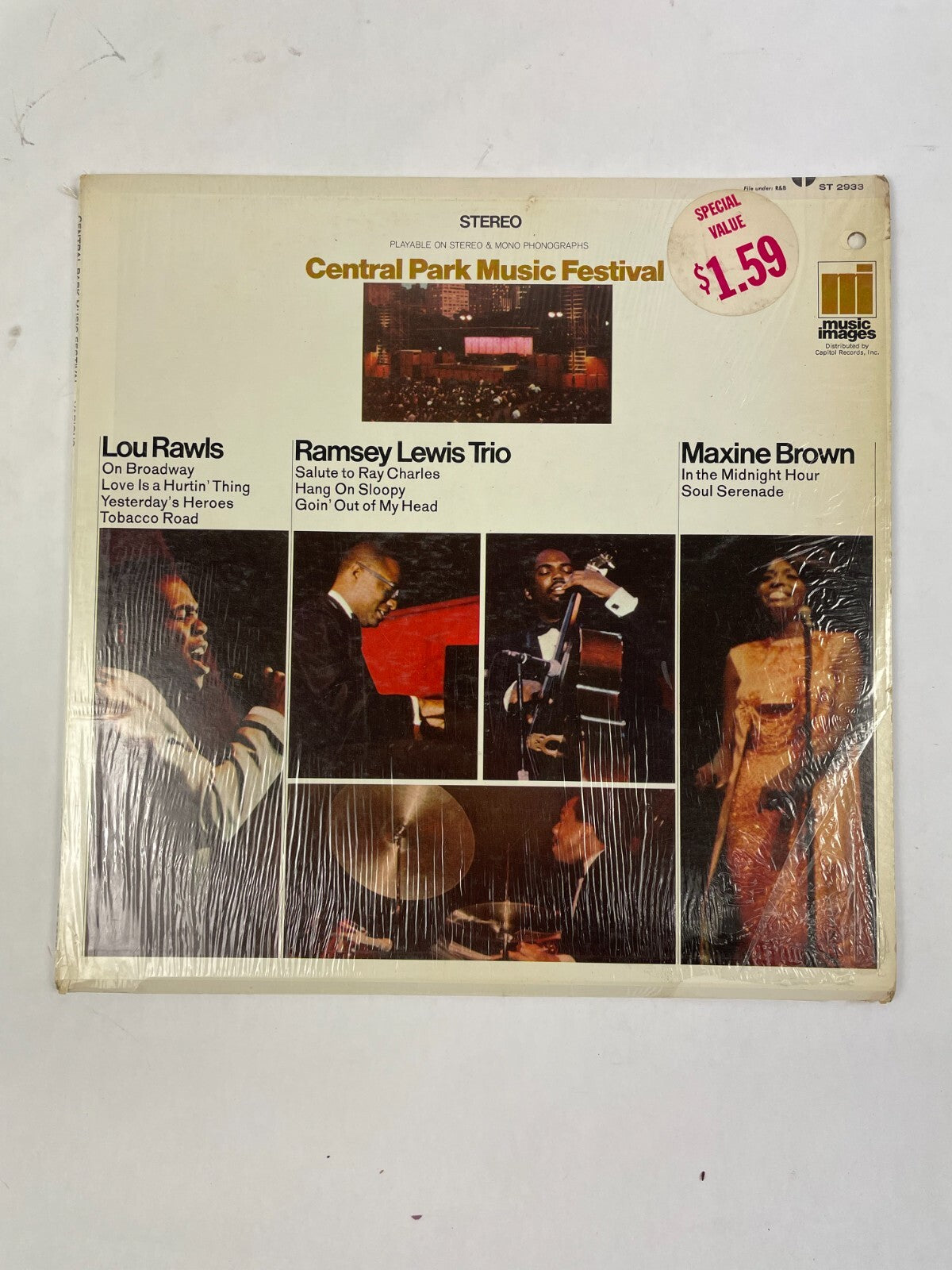 Central Park Music Festival Lou Rawls Ramsey Lewis Trio Maxine BrownVinyl Record