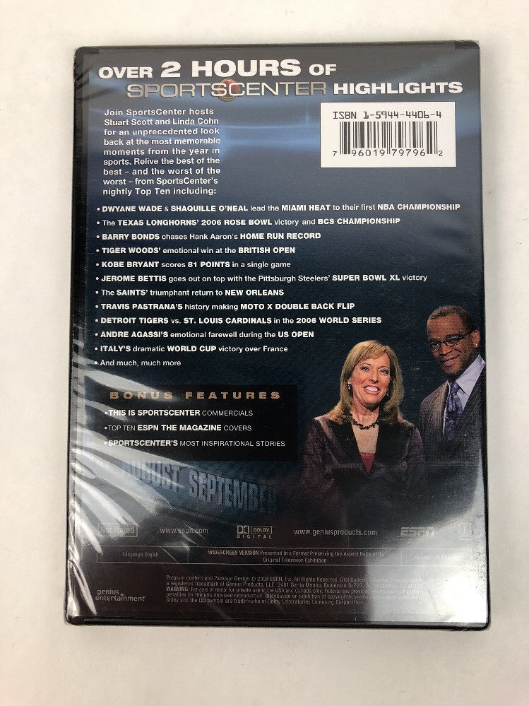 Sportscenter Year in Review 2006 (DVD, 2007) Fast Free First Class Shipping