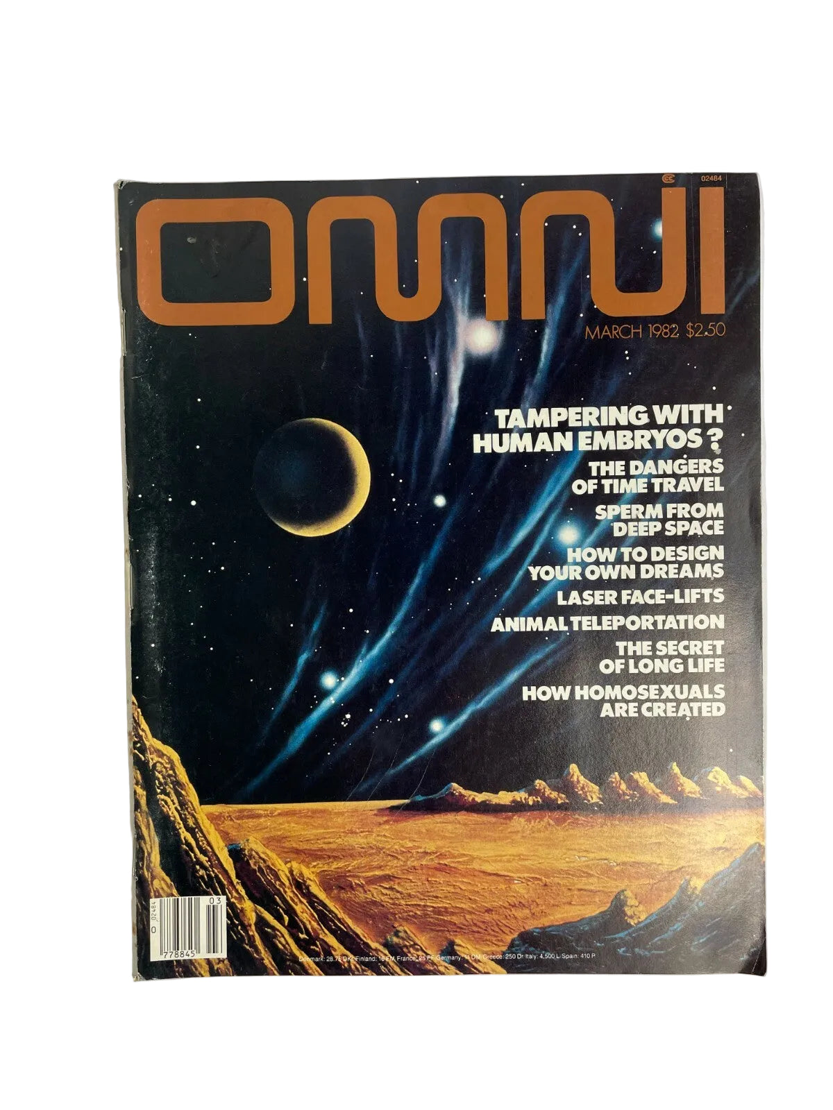 March 1982 Omni Magazine Tampering With Human Embryos Time Travel Your OwnDreams