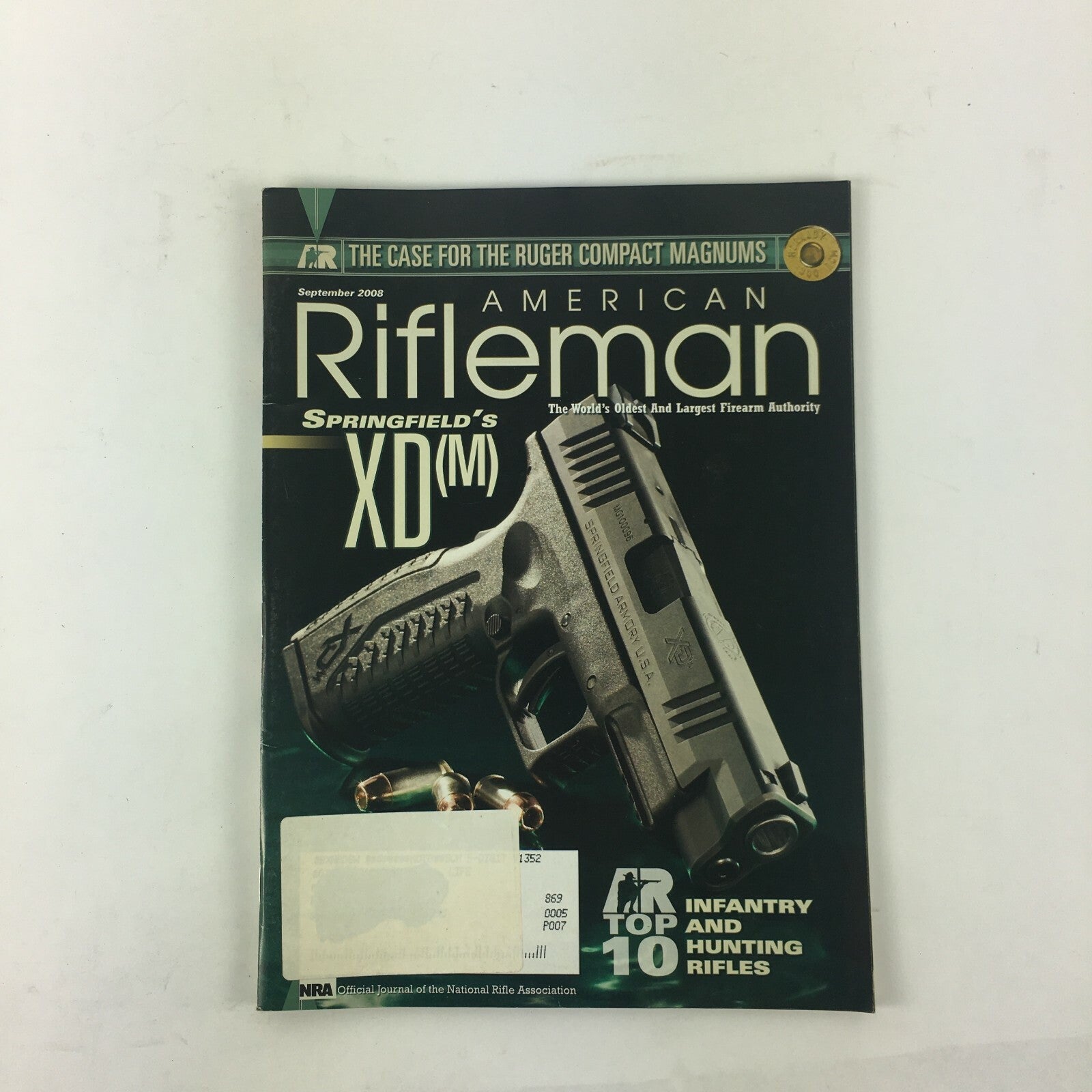 September 2008 American Rifleman Magazine Infantry and Hunting Rifles Magnums