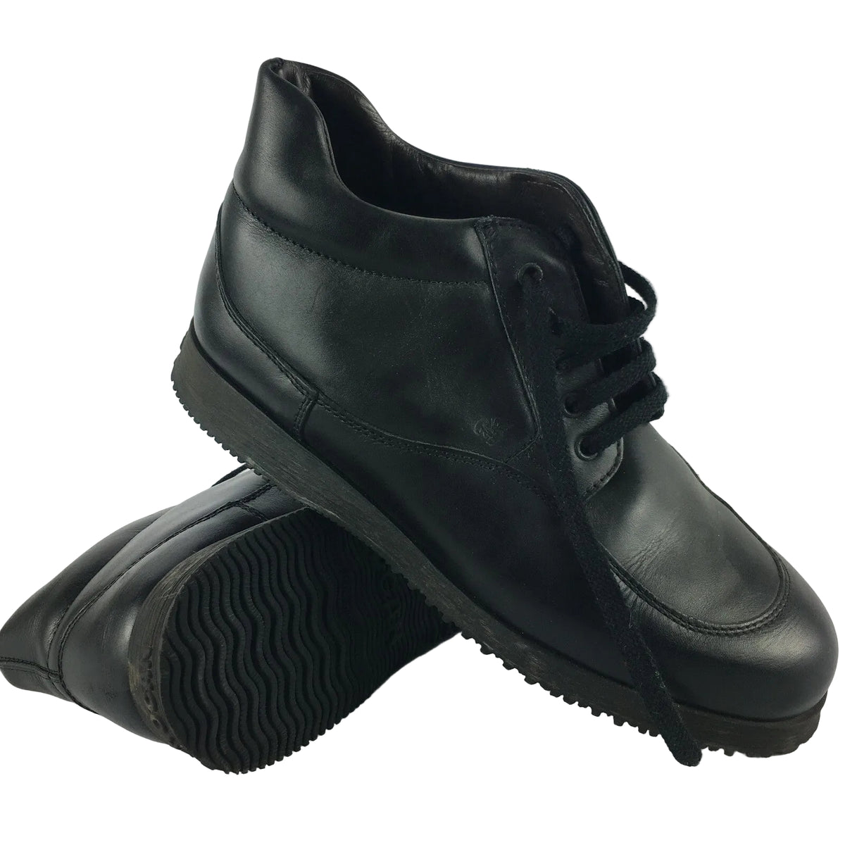 Genuine Hogan men's black brogue-style dress shoes in size 10