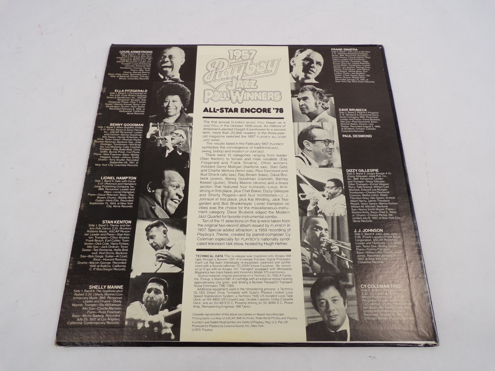 1957 Playboy Jazz Poll Winners All-Star Encore'78 Louis Armstrong Ella Fitzgerad