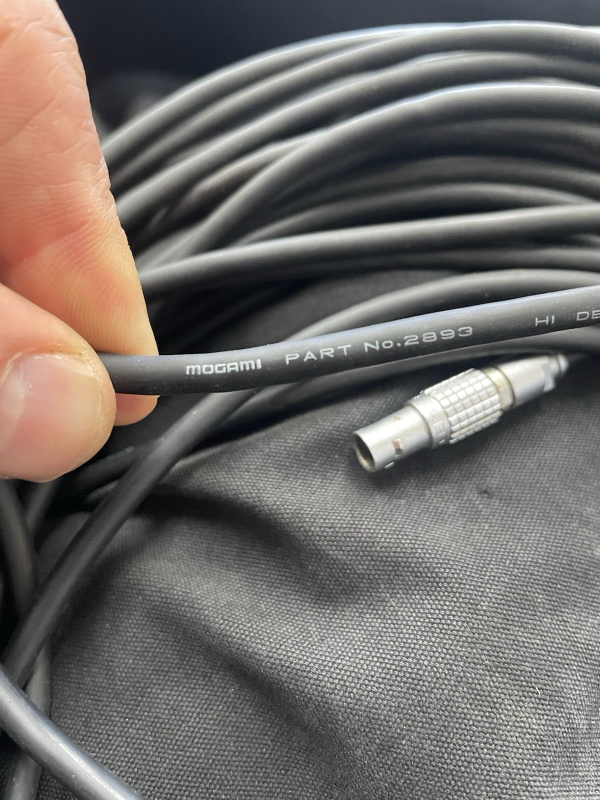 164 ft LEMO 8-Pin Male to LEMO 8-Pin Male Cable Mogami OEM Pro Audio/Video Cable