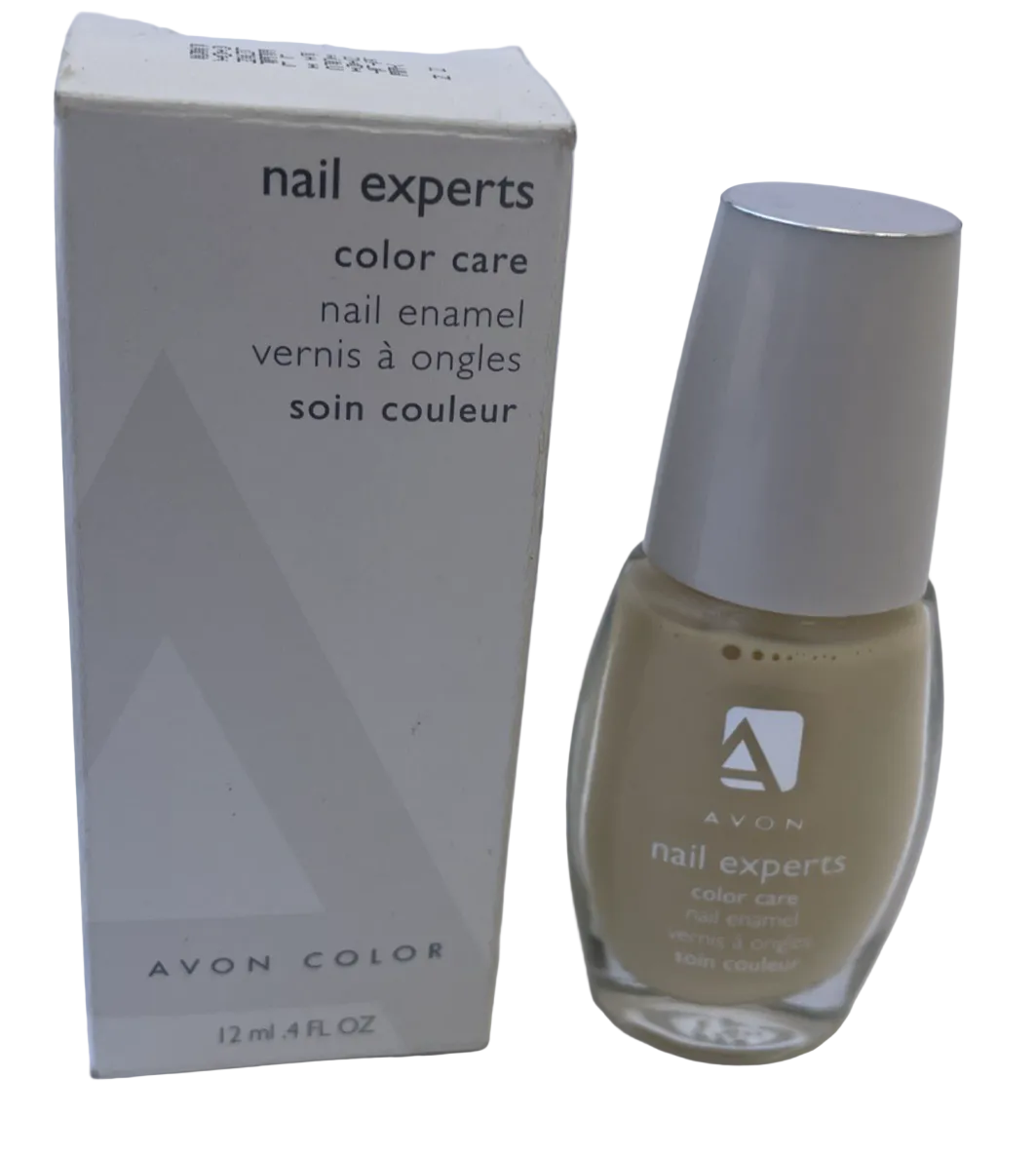 Avon Nail Experts Color Care Nail Polish Enamel " Pale Pink " NOS