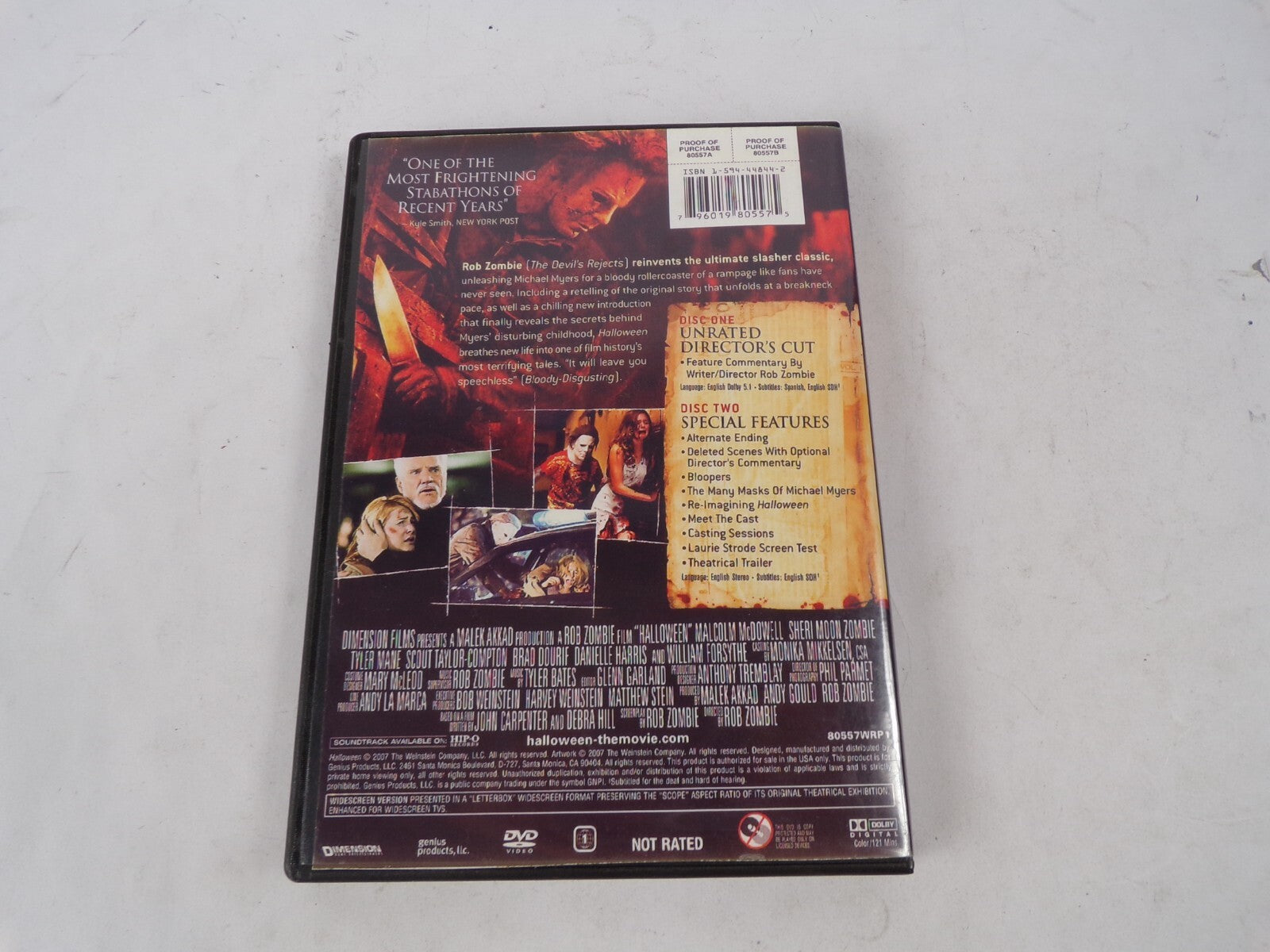 A Rob Zombie Film Halloween Unrated Director's Cut "Re-Establishes Mr.DVD Movies