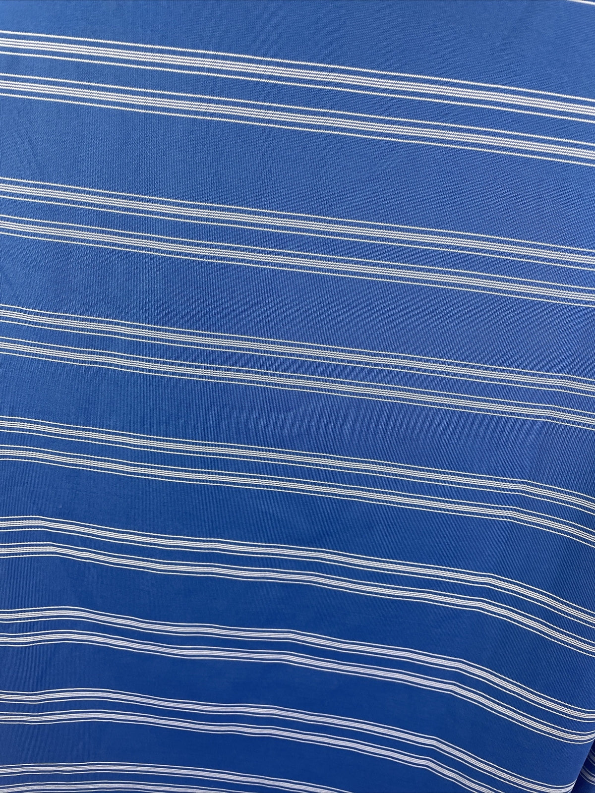 Masters Polo Shirt Men's Extra Large Pima Blue White Stripe Golf Performance XL