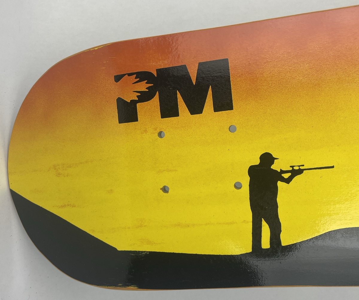 Vintage PM Skateboards CANADA Skateboard Deck * RedneckSeries * 8" x 31.25"