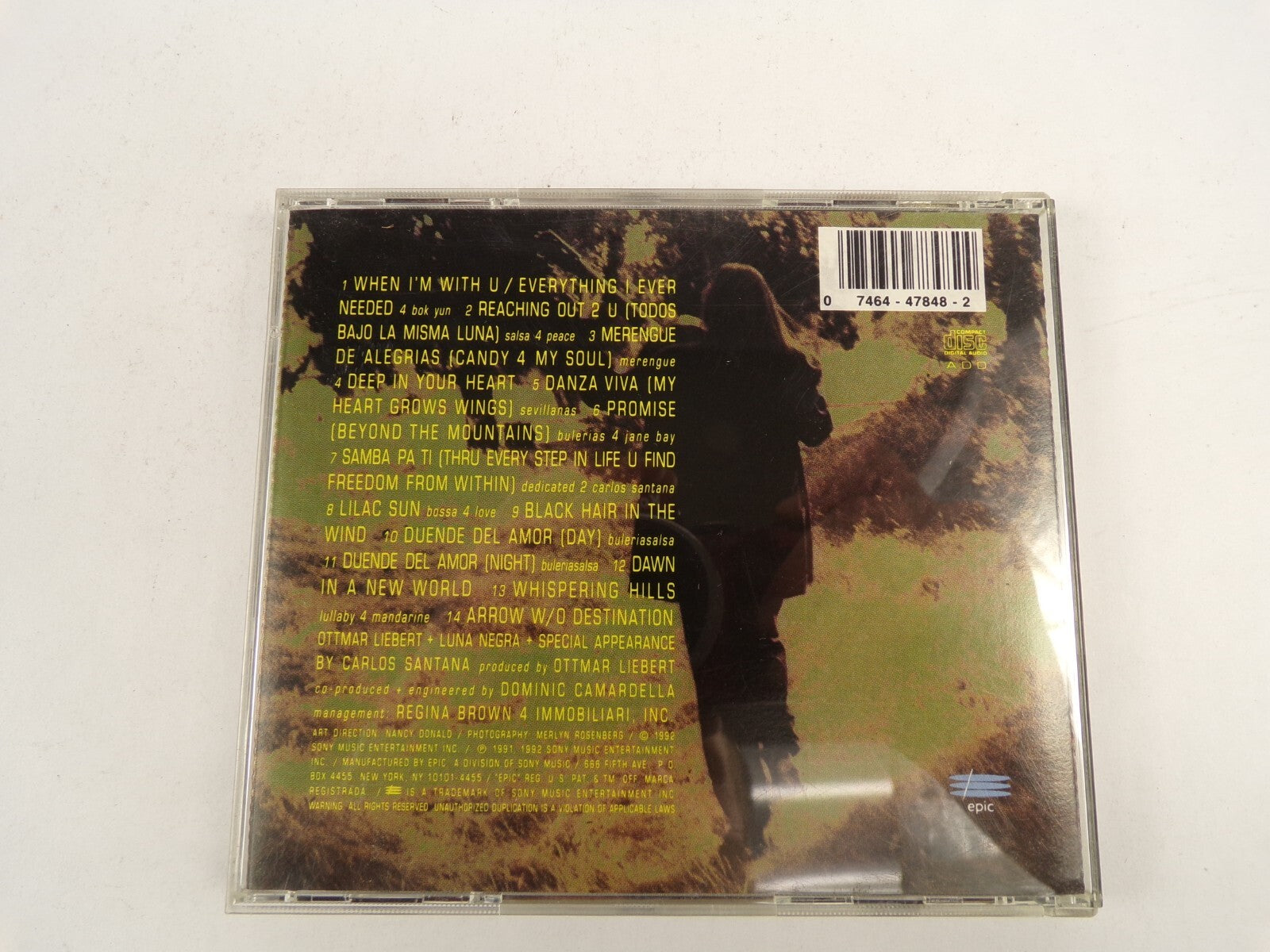 Ottmar Liebert Tluna Negra Solo Part 2 Reaching Out Promis Danza Viva CD#44