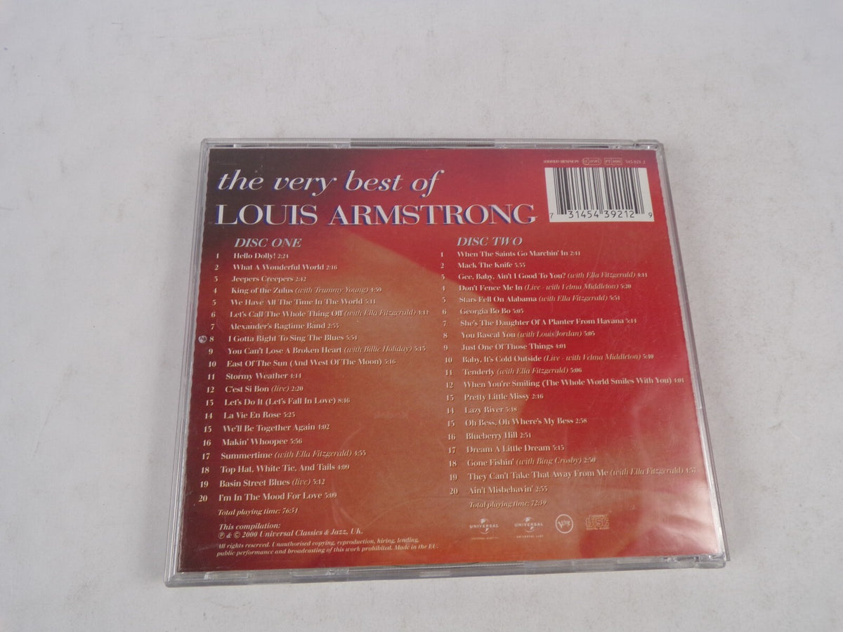 The Very Best Of Louis Armstrong What a Wonderful World Mack The Knife CD#19