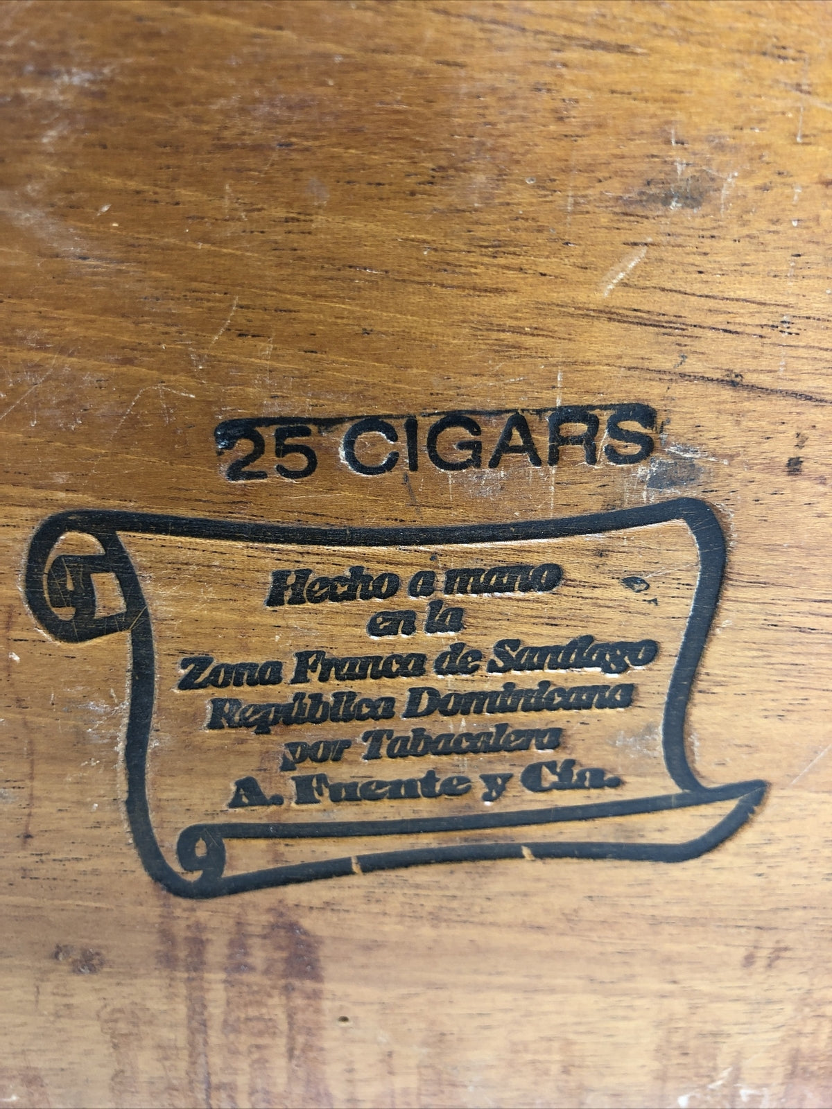 Arturo Fuente Short Story Wood Cigar Box Jewelry Trinket Trapezoid Dominican Rep