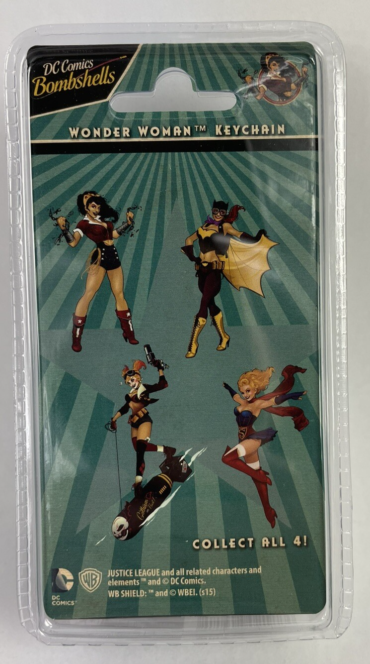 DC Comics Bombshells Wonder Woman Keychain Collector Series Elephant Gun 3" NEW