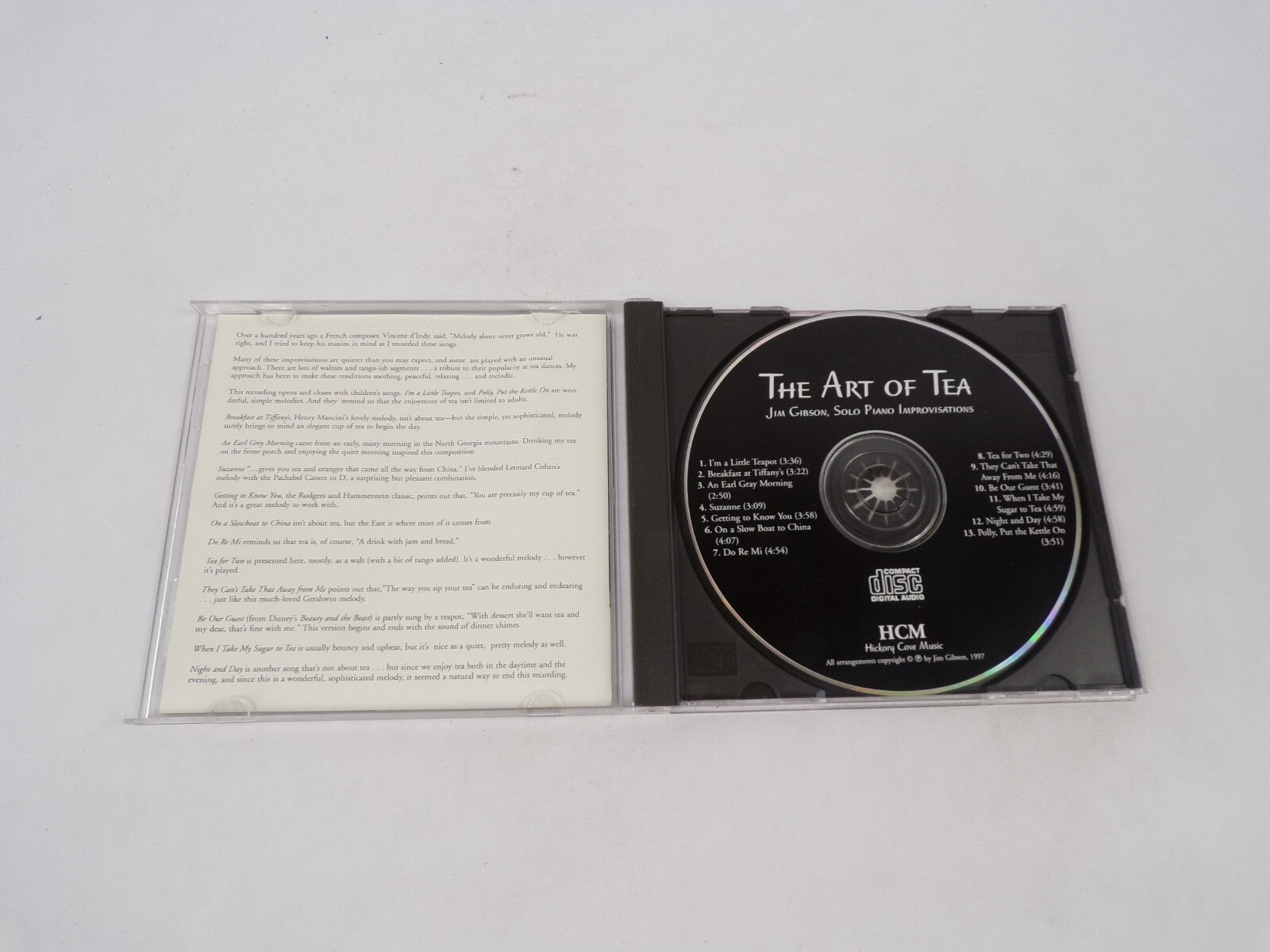 The Art Of Tea Jim Gibson, Sold Piano Soothing Music To Complement The PerfCD#70