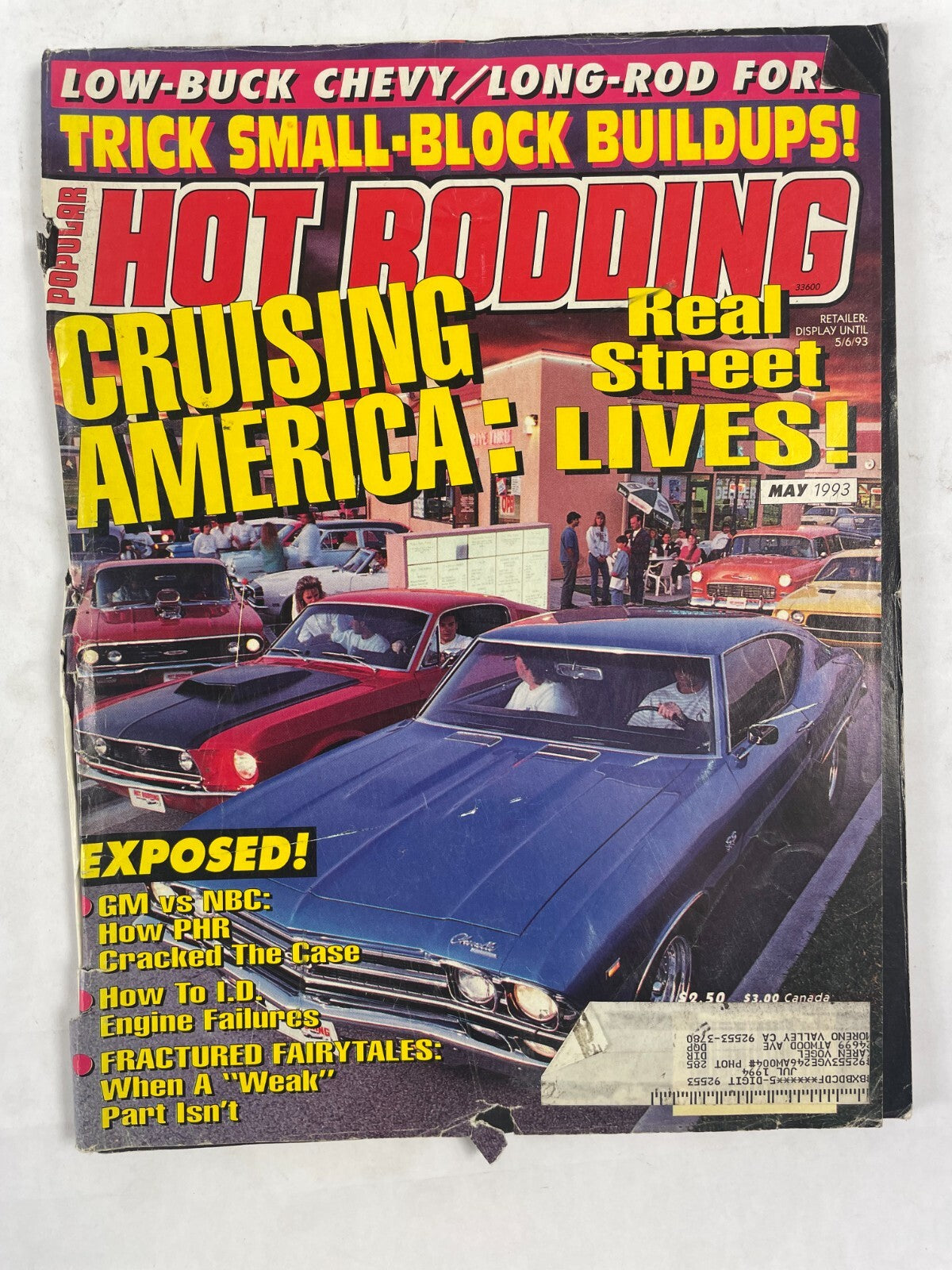 July 1994 Hot Rodding Magazinee Cruising America: Real Street Lives! Trick Small