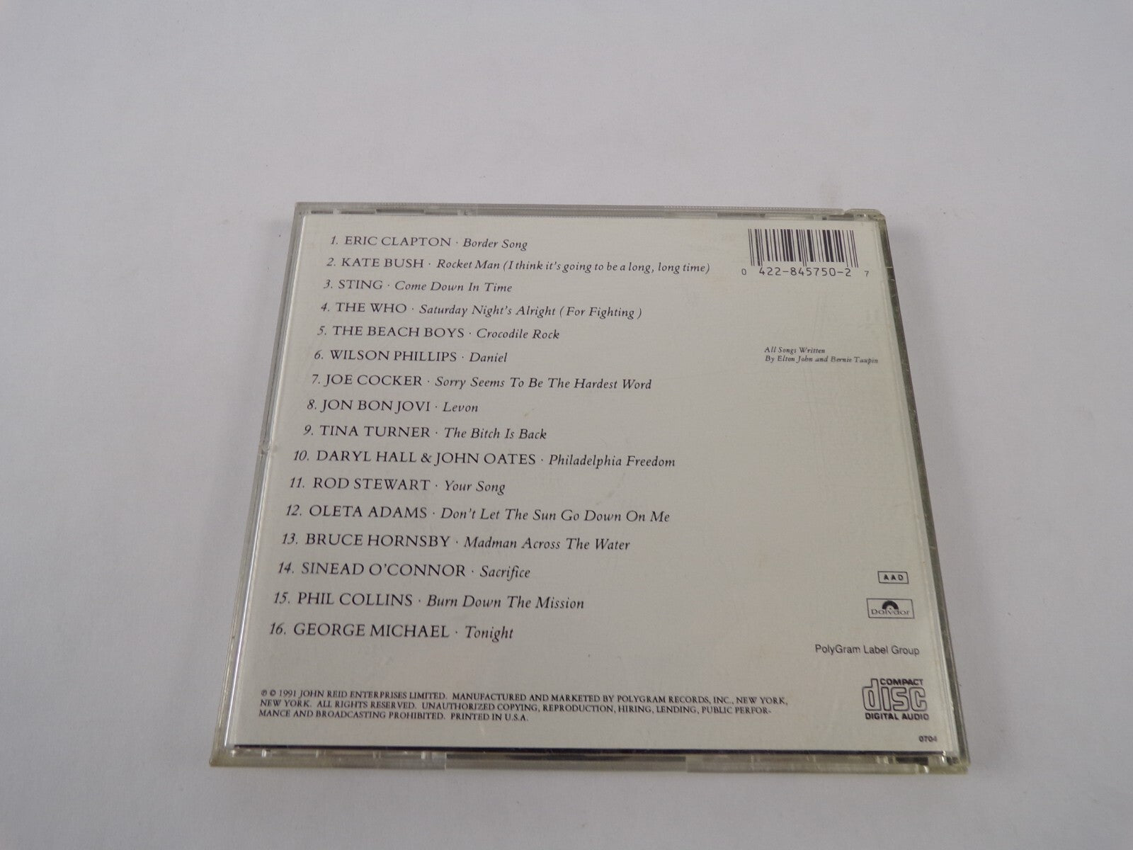 Two Rooms Elton John & Bernie Taupin Performed By Oleta Adams The Beach CD#59