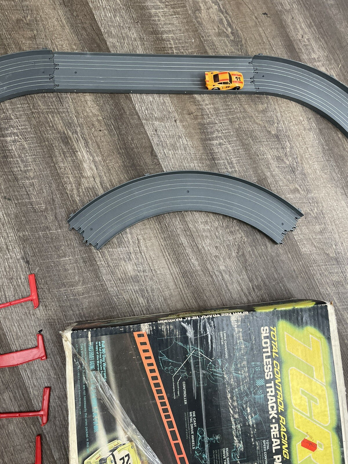 TCR Super Jam Can-Am Race Set - Ideal Toys 1979 Slotless Track Complete In Box