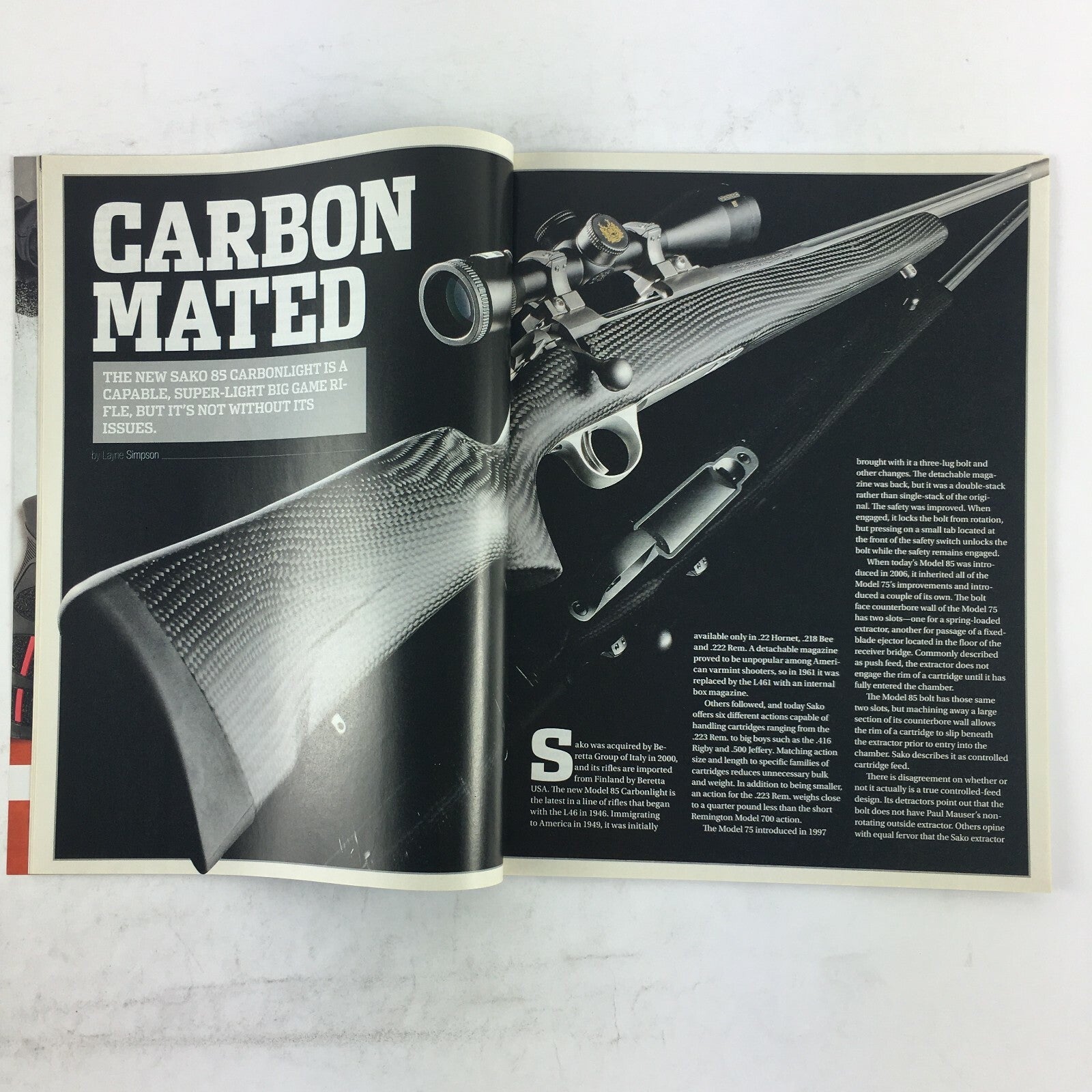 January 2016 Rifle Shooter Magazine Super Sako Armalite Scout Rifles AR-10