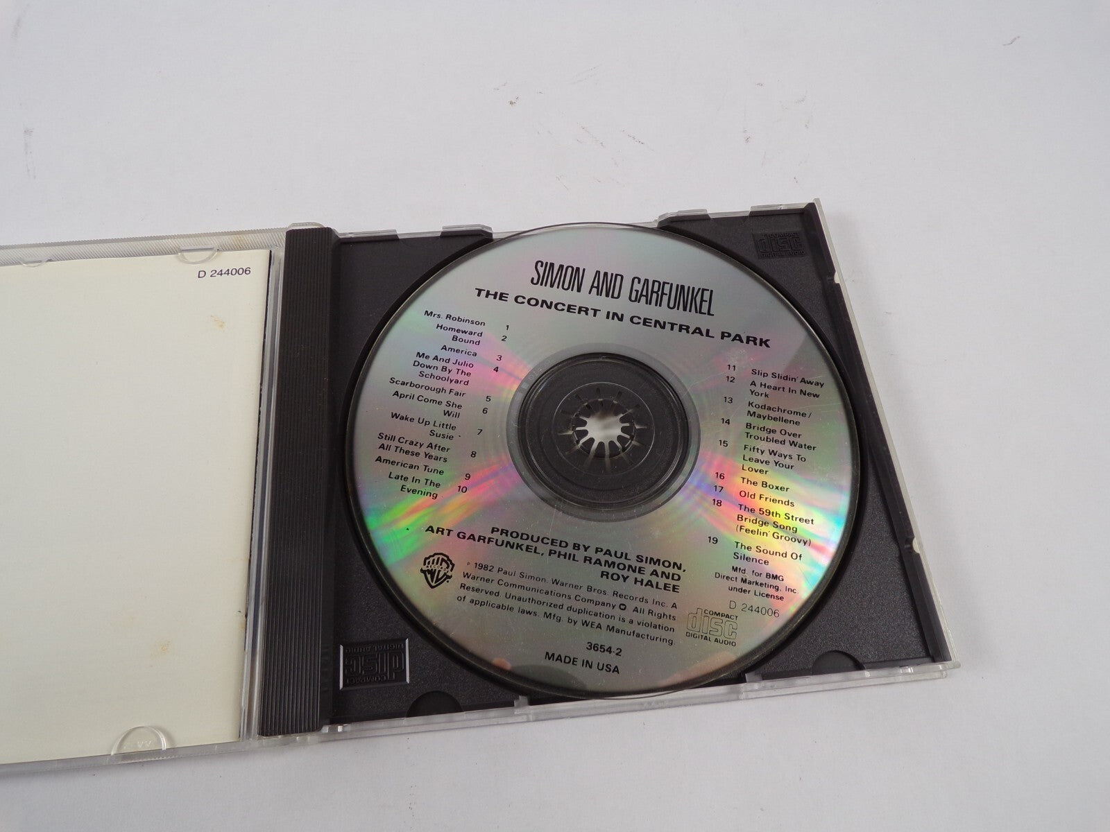 Simon And Garfunkel The Concert In Central Park Homeward Bound The Boxer CD#47