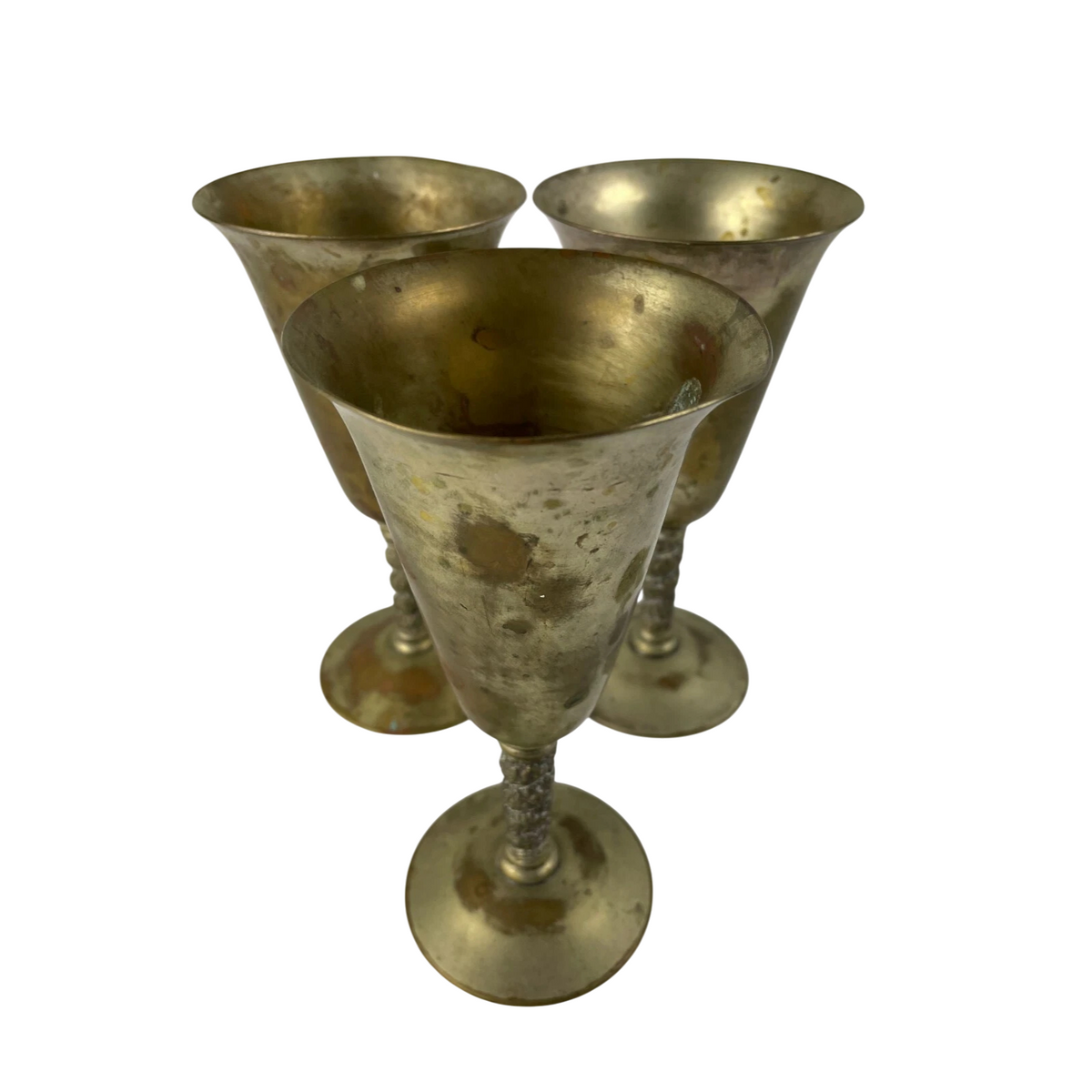 Metal Decotrative Crafted Cup Home Decor Lot of 3
