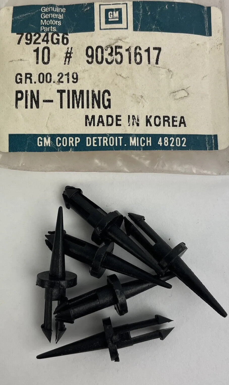 Lot of 6 GM 90351617 genuine OEM replacement parts new old stock factory components for vehicle repair and restoration