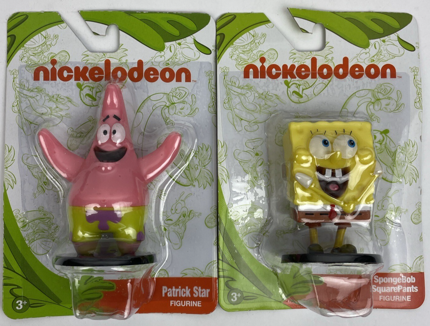 Nickelodeon Set of 2 Spongebob Squarepants & Patrick Star Figurine Cake Topper