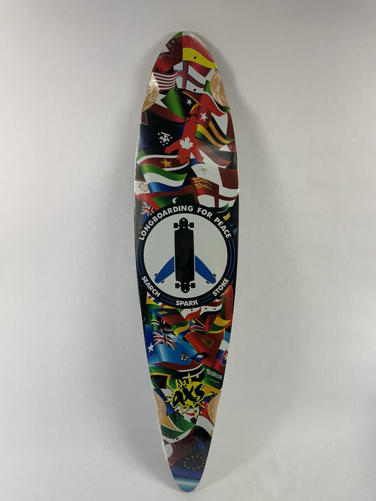 Longboarding for Peace Pintail Longboard 9" x39.128" free ride deck
