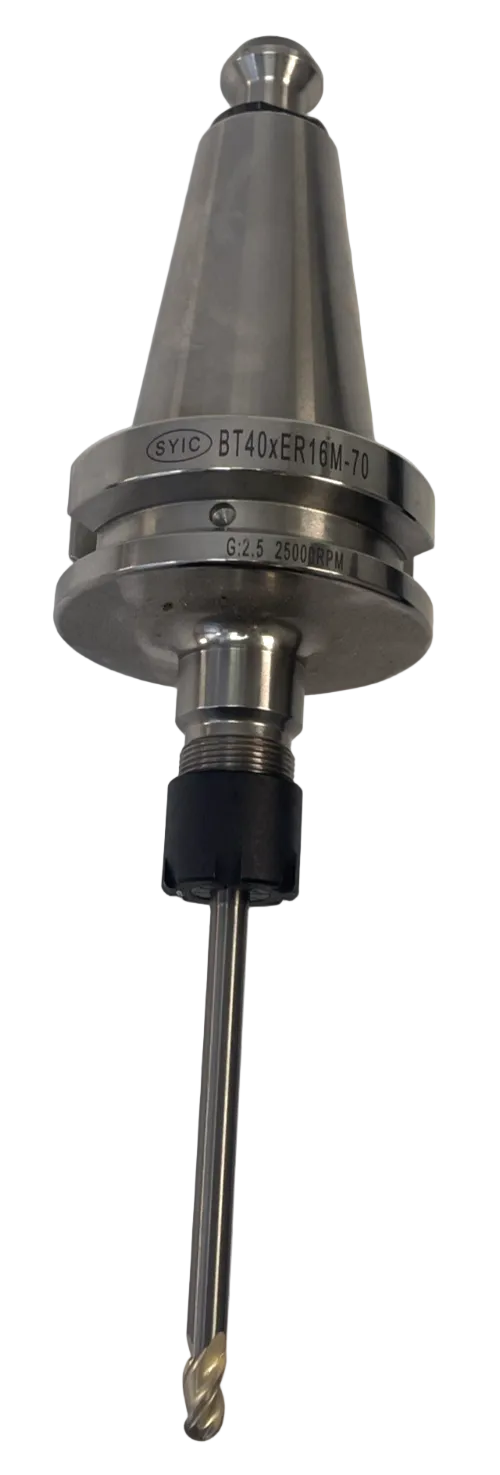 Techniks BT40 ER16M Collet Chuck Tool 70mm Balanced 24K RPM Ball Nose Endmill