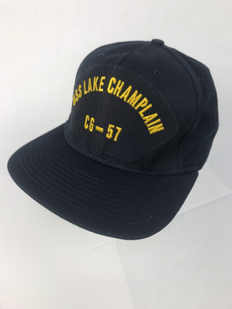 USS LAKE CHAMPLAIN CG-57 HAT NAVY SHIP TICONDEROGA CLASS GUIDED MISSILE CRUISER