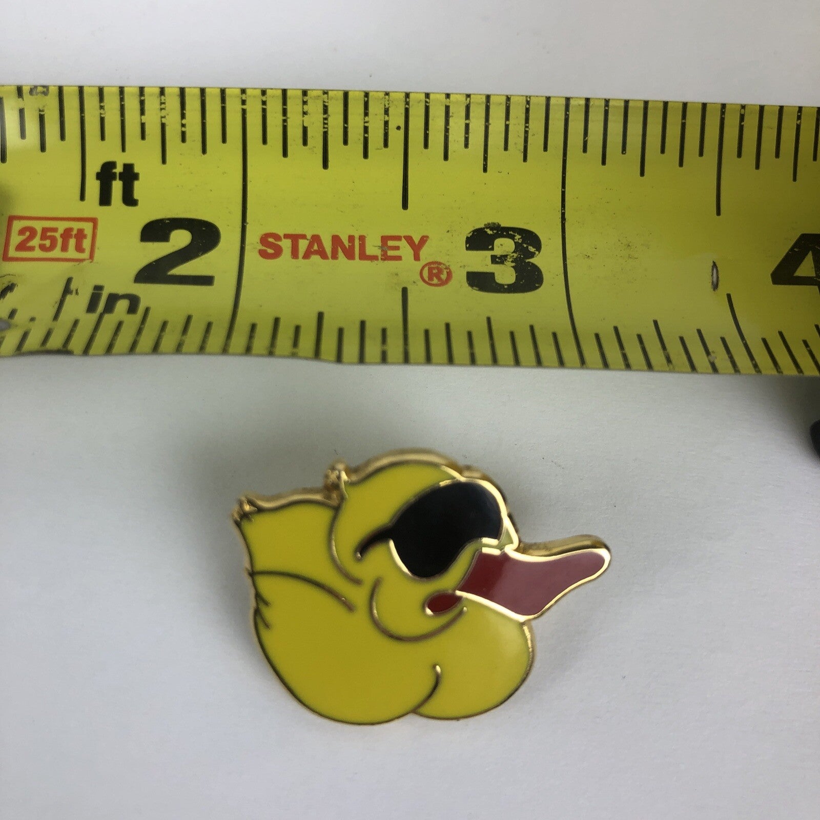 Great American Duck Race Rubber Ducky Enamel Lapel Pin w/ Sunglasses - VGC LOOK