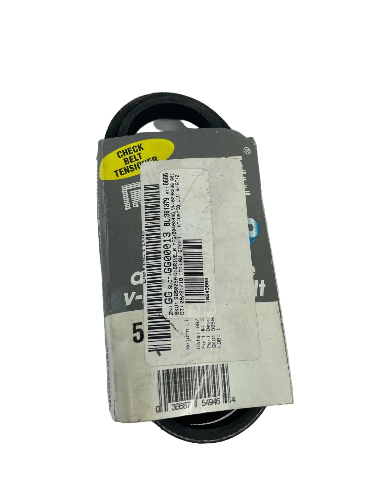 Dayco Drive Rite 9850059 5040343DR premium utility V-belt OEM automotive accessory drive replacement belt A10 4-rib EPDM belt