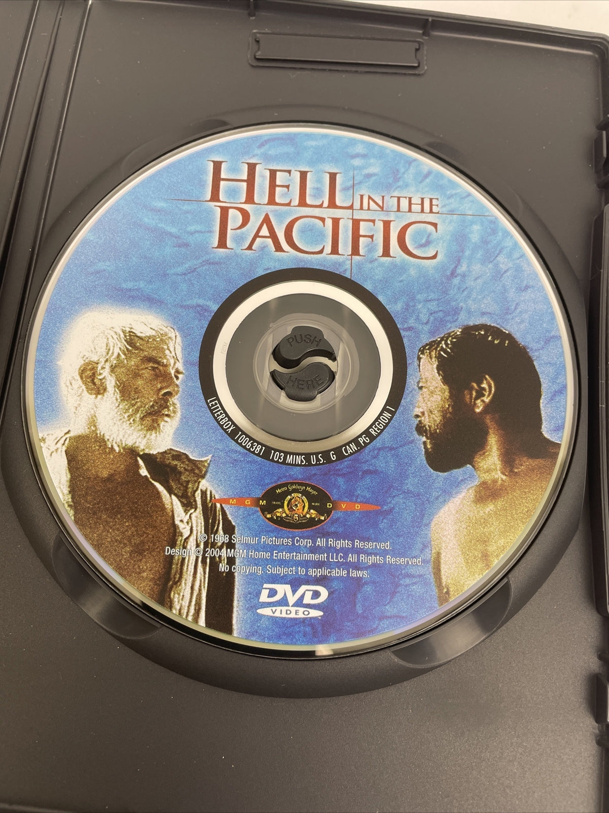 Hell in the Pacific DVD Video 1968 Lee Marvin Toshiro Mifune World War 2 MINT