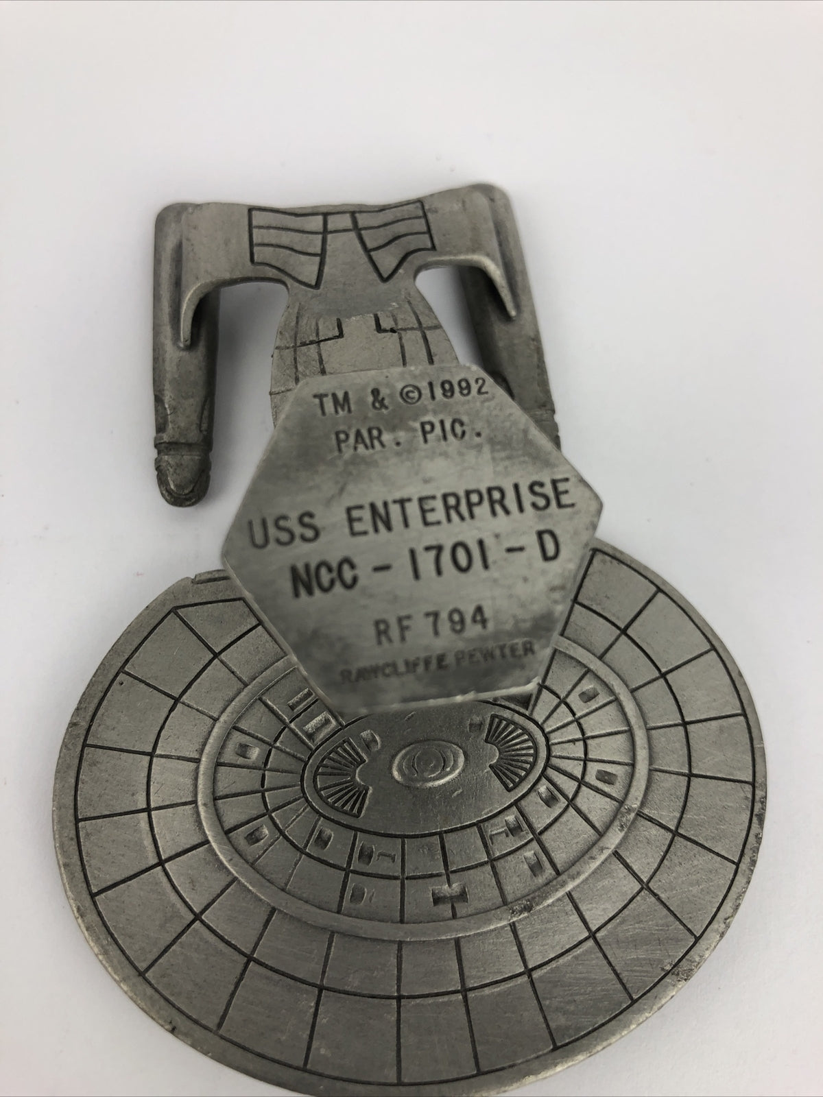 RARE 1991 Star Trek USS Enterprise NCC-1701-A Rawcliffe Pewter Model RF789 LOOK