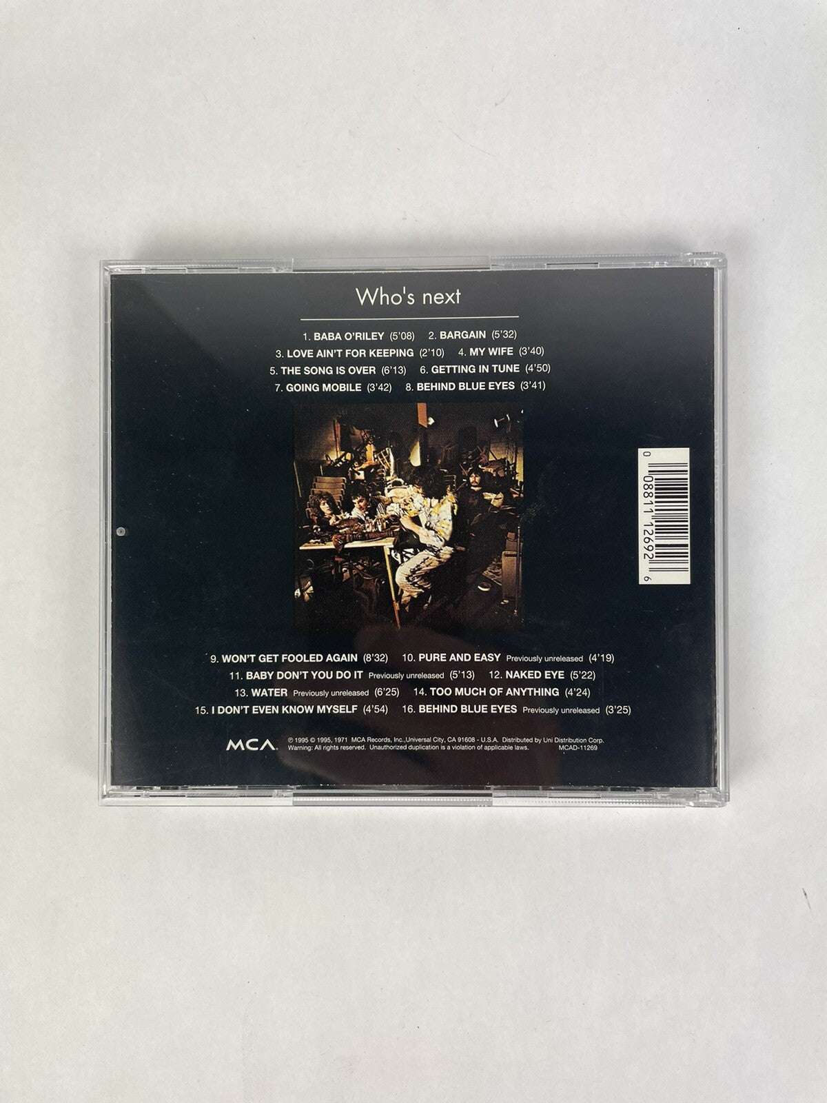 THE WHO - Who's Next CD Canadian Import #5