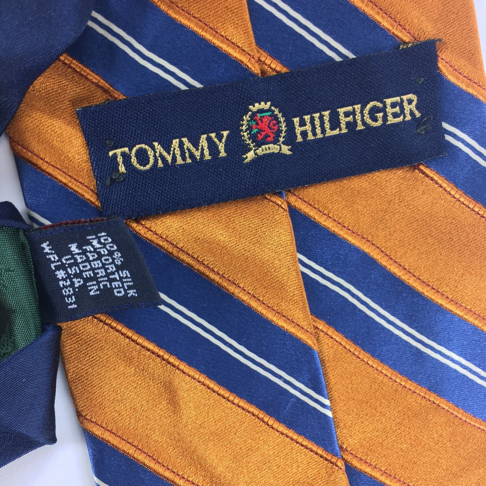 Genuine Tomy Hilfiger 100%Silk Handmade Stylish Formal/Casual Tie Multi Coloured