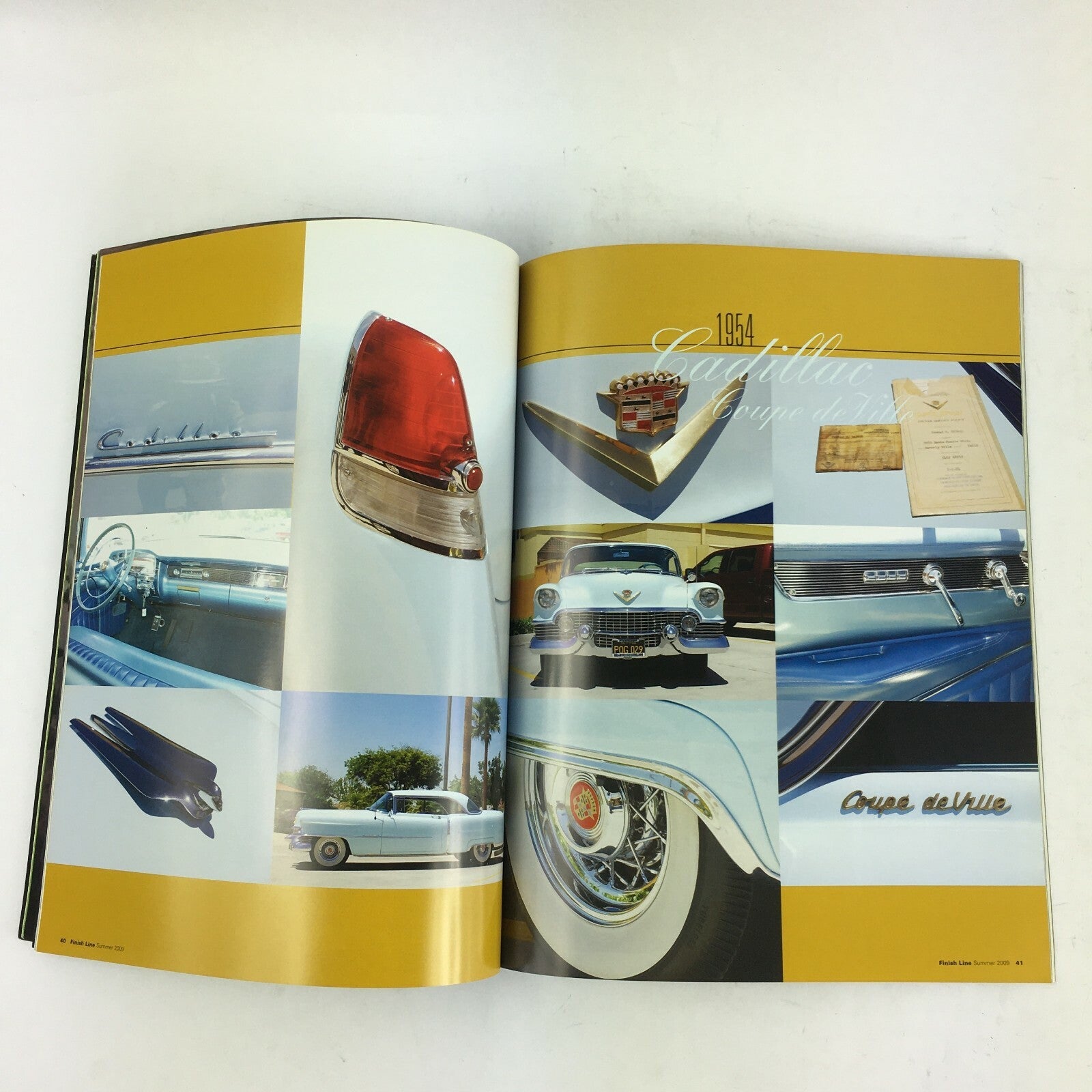 Summer 2009 Finish Line Magazine Petersen Automotive Cadillac Coupe deVille