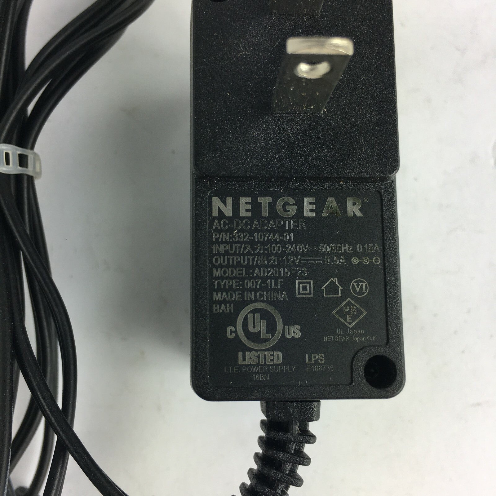 Genuine Netgear AD2015F23 Type 007-1LF Output 12V 500mA PowerSupply Adapter A10